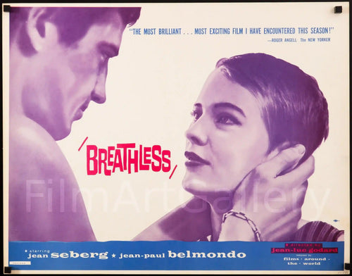 Breathless (A Bout De Souffle) Original Vintage Movie Poster