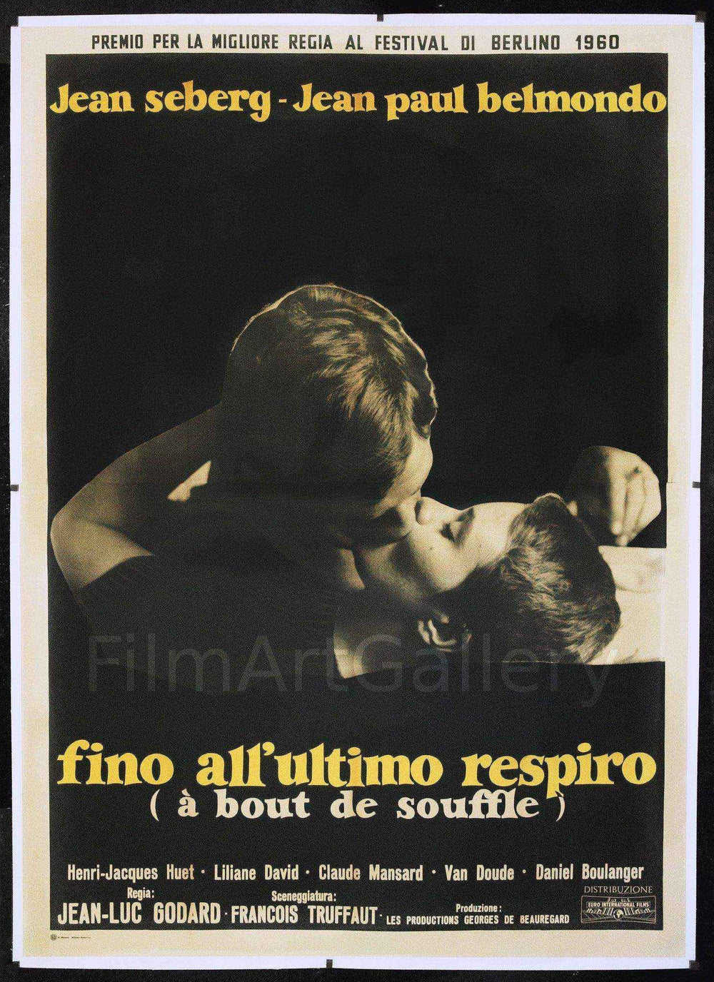 Breathless (A Bout De Souffle) Original Vintage Movie Poster