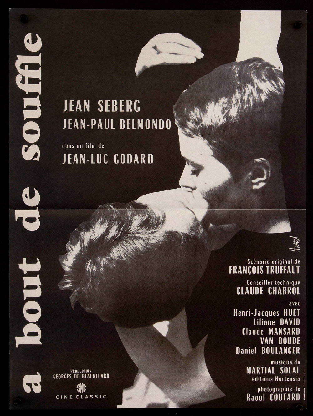 Breathless (A Bout De Souffle) Original Vintage Movie Poster