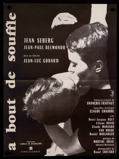 Breathless (A Bout De Souffle) Original Vintage Movie Poster
