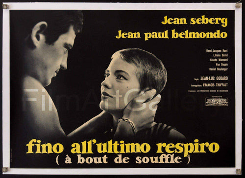 Breathless (A Bout De Souffle) Original Vintage Movie Poster