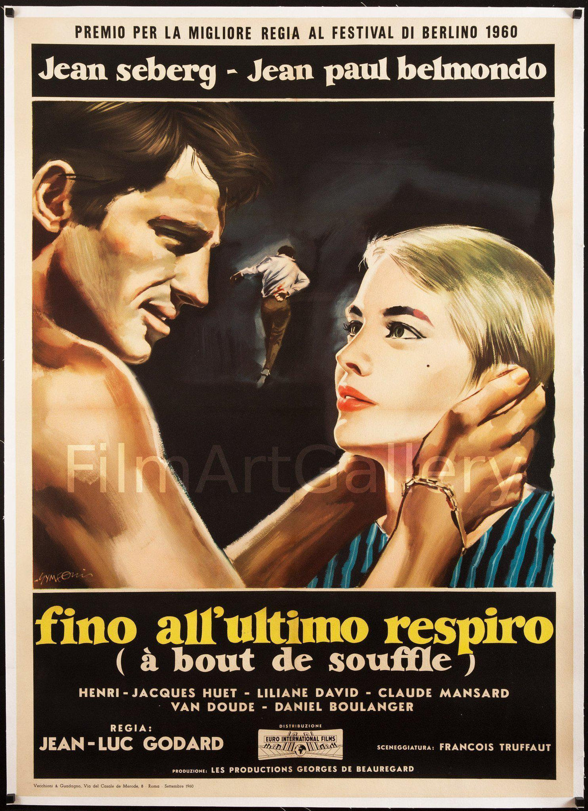 Breathless (A Bout De Souffle) Original Vintage Movie Poster