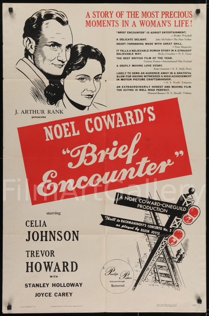 Brief Encounter Original Vintage Movie Poster