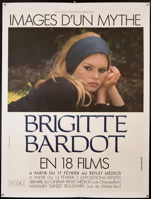 Brigitte Bardot Film Festival Original Vintage Movie Poster