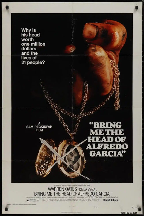Bring Me the Head of Alfredo Garcia Original Vintage Movie Poster