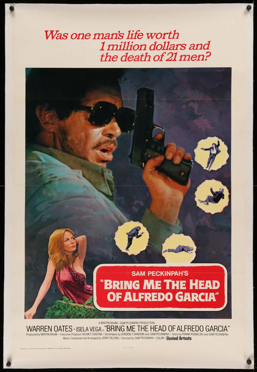 Bring Me the Head of Alfredo Garcia Original Vintage Movie Poster
