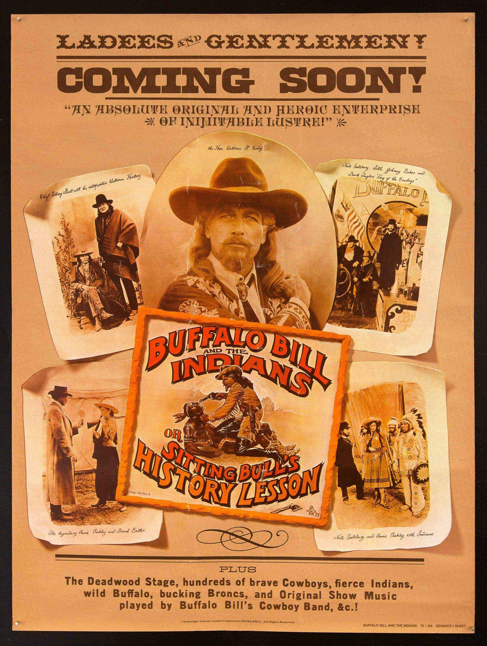 Buffalo Bill and the Indians Original Vintage Movie Poster