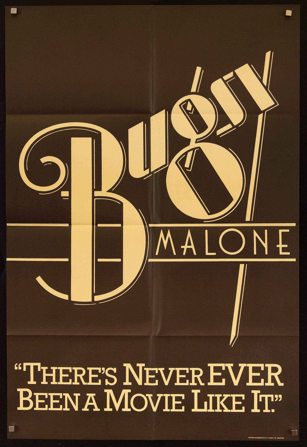 Bugsy Malone Original Vintage Movie Poster