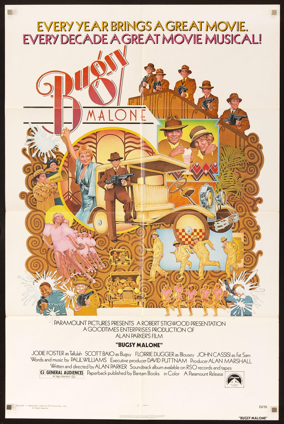 Bugsy Malone Original Vintage Movie Poster