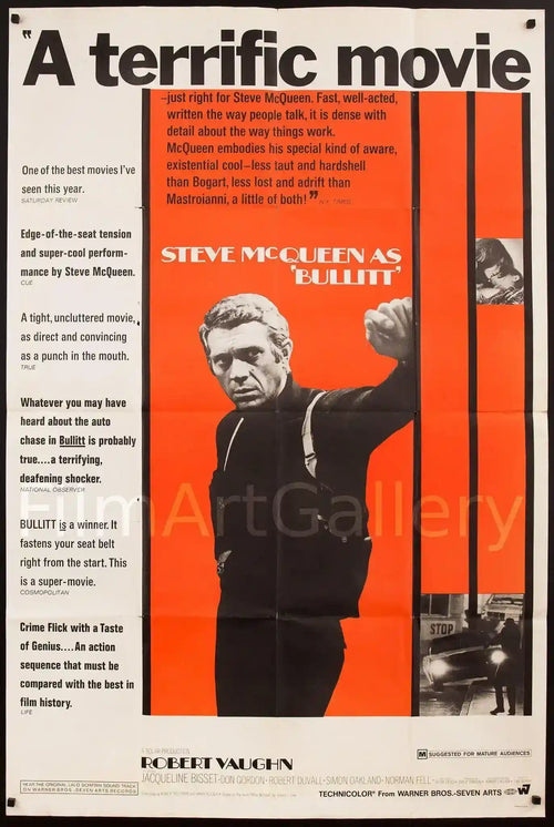 Bullitt Original Vintage Movie Poster