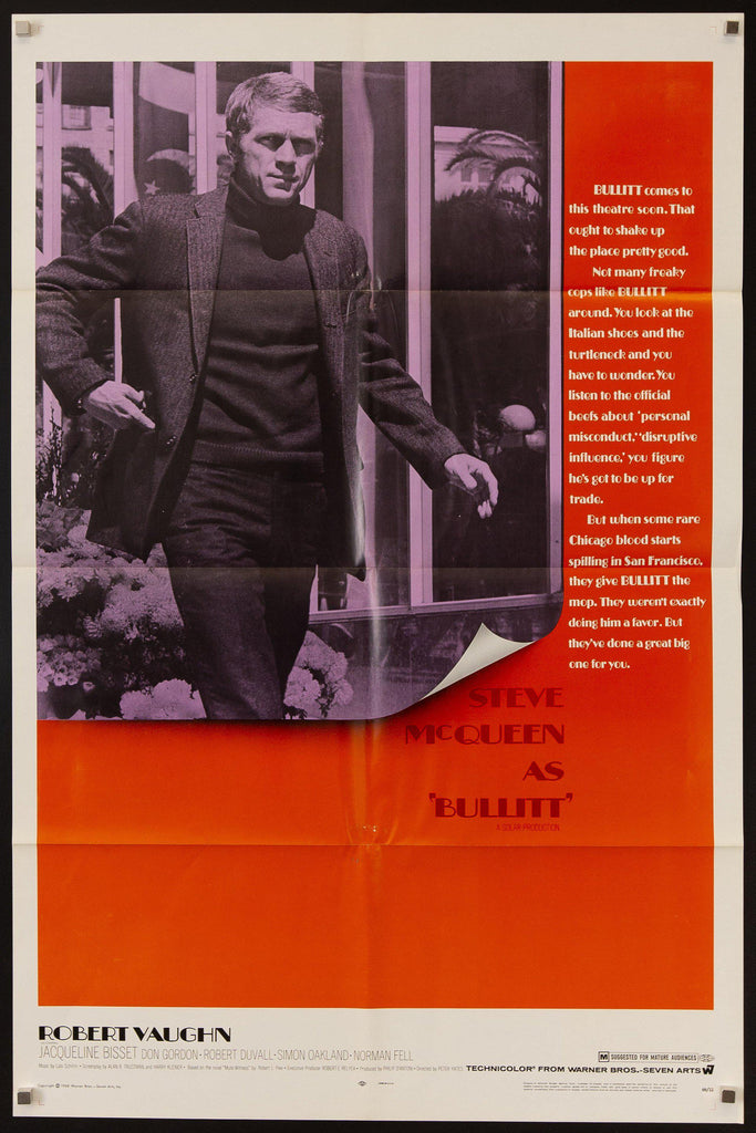 Bullitt Original Vintage Movie Poster