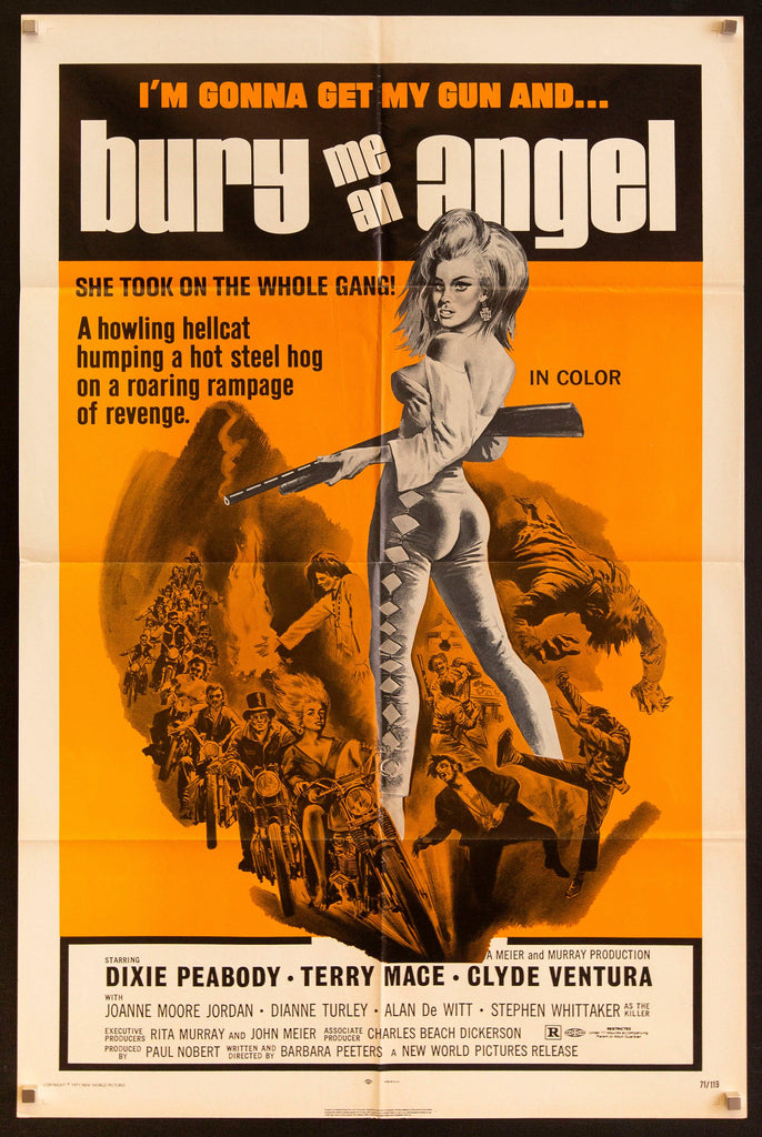 Bury Me an Angel Original Vintage Movie Poster