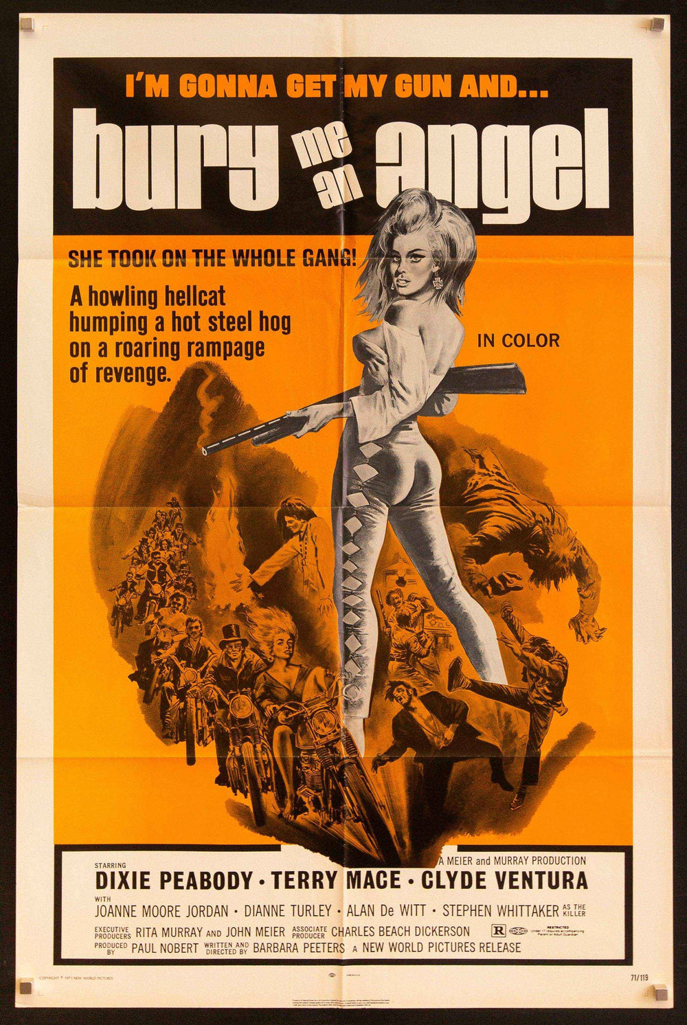 Bury Me an Angel Original Vintage Movie Poster