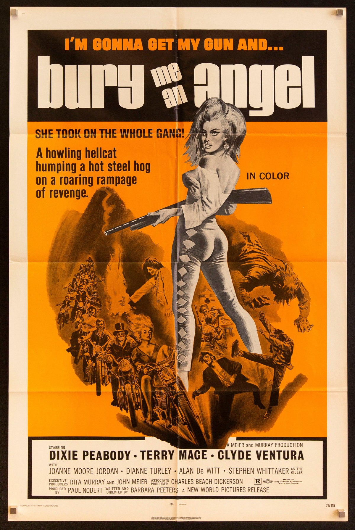 Bury Me an Angel Original Vintage Movie Poster