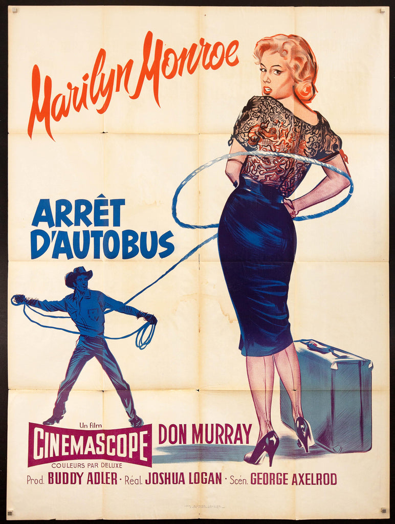 Bus Stop French 1 panel (47x63) Original Vintage Movie Poster