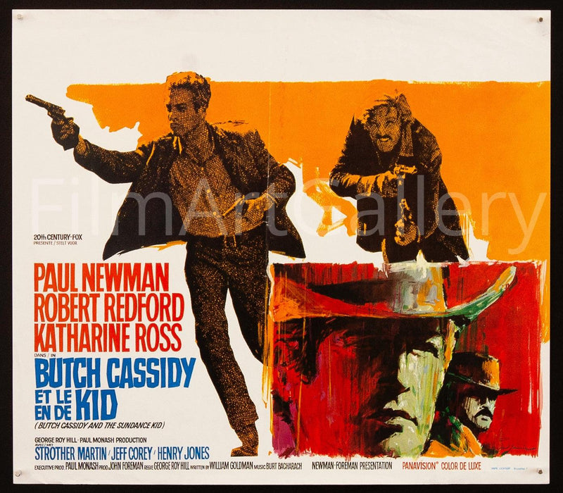 Butch Cassidy and the Sundance Kid Belgian (14x22) Original Vintage Movie Poster
