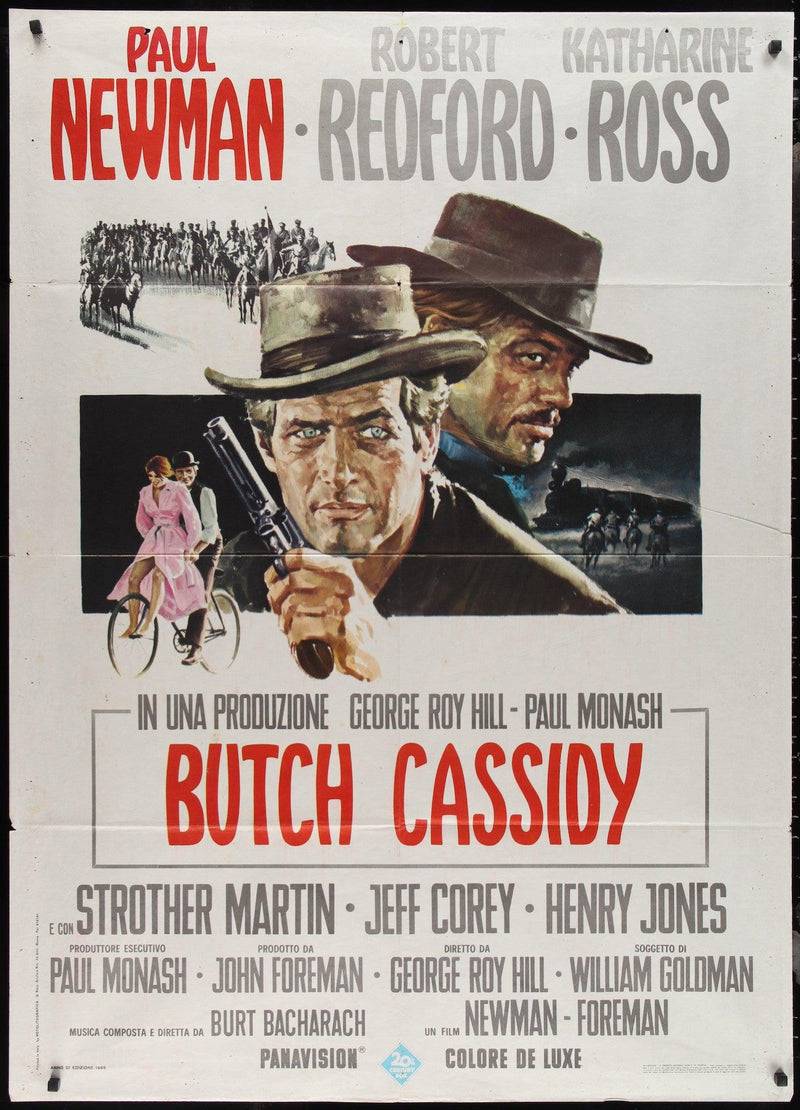 Butch Cassidy and the Sundance Kid Italian 2 foglio (39x55) Original Vintage Movie Poster