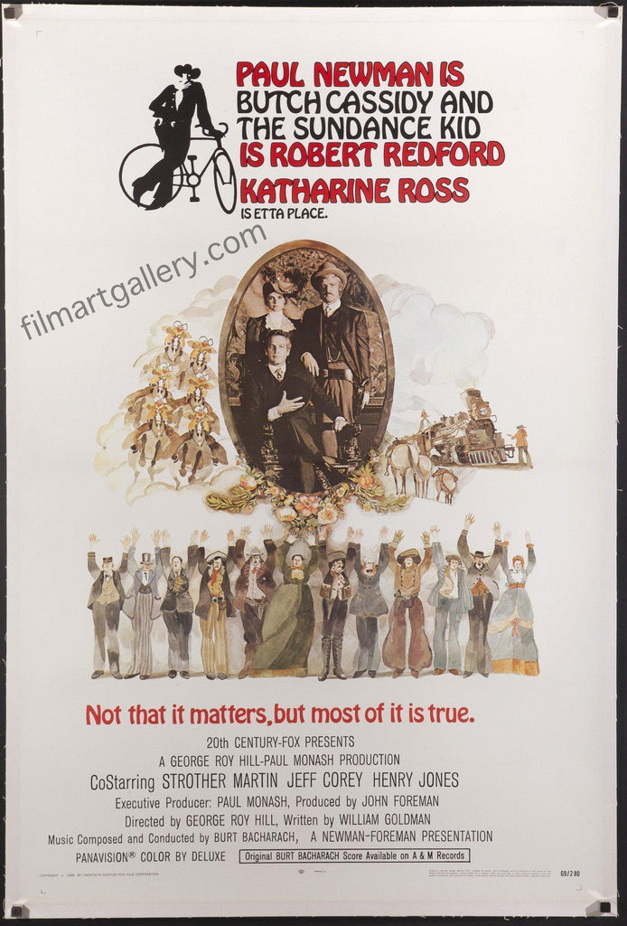 Butch Cassidy and the Sundance Kid Original Vintage Movie Poster