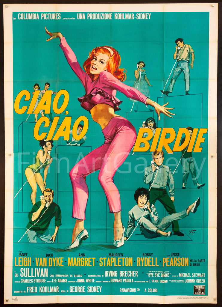 Bye Bye Birdie (Ciao Ciao Birdie) Italian 4 Foglio (55x78) Original Vintage Movie Poster