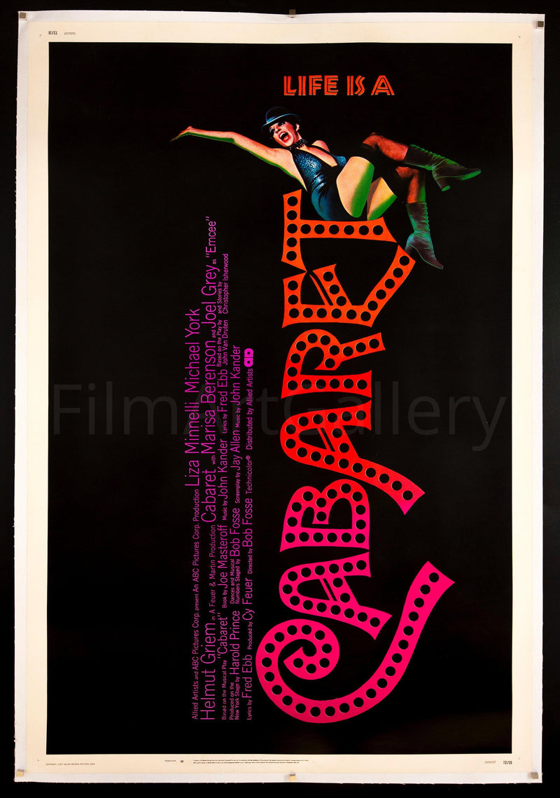 Cabaret 40x60 Original Vintage Movie Poster