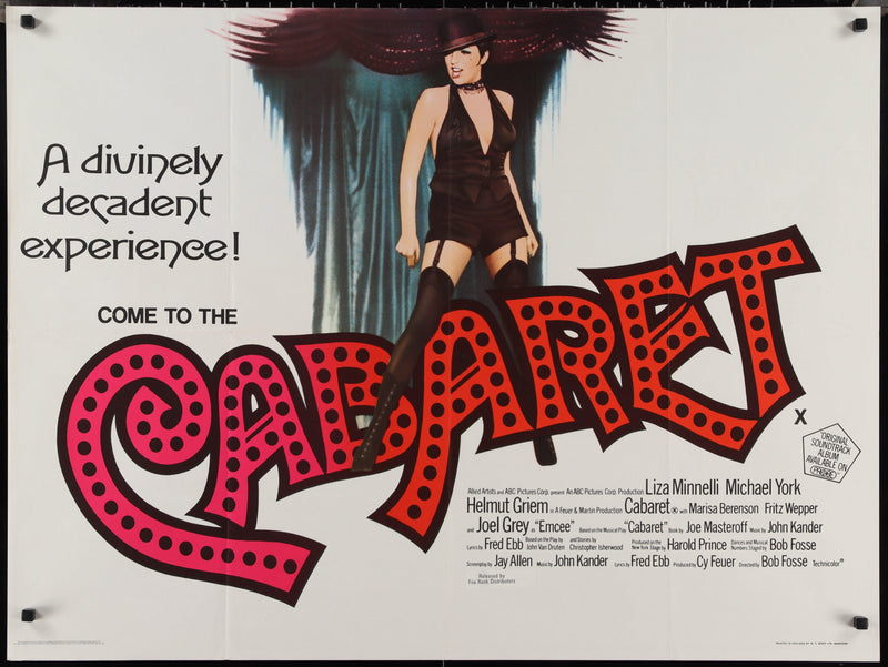 Cabaret British Quad (30x40) Original Vintage Movie Poster