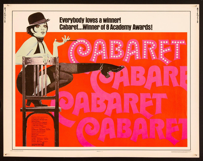 Cabaret Half Sheet (22x28) Original Vintage Movie Poster