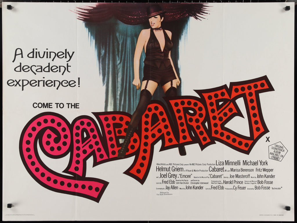 Cabaret Original Vintage Movie Poster