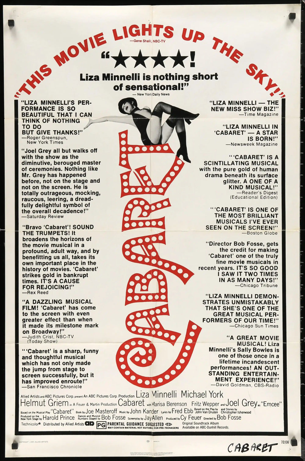 Cabaret Original Vintage Movie Poster
