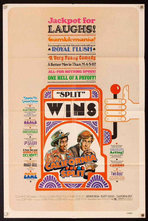 California Split Original Vintage Movie Poster