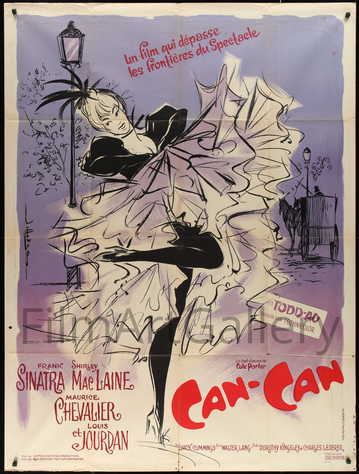 Can Can Original Vintage Movie Poster
