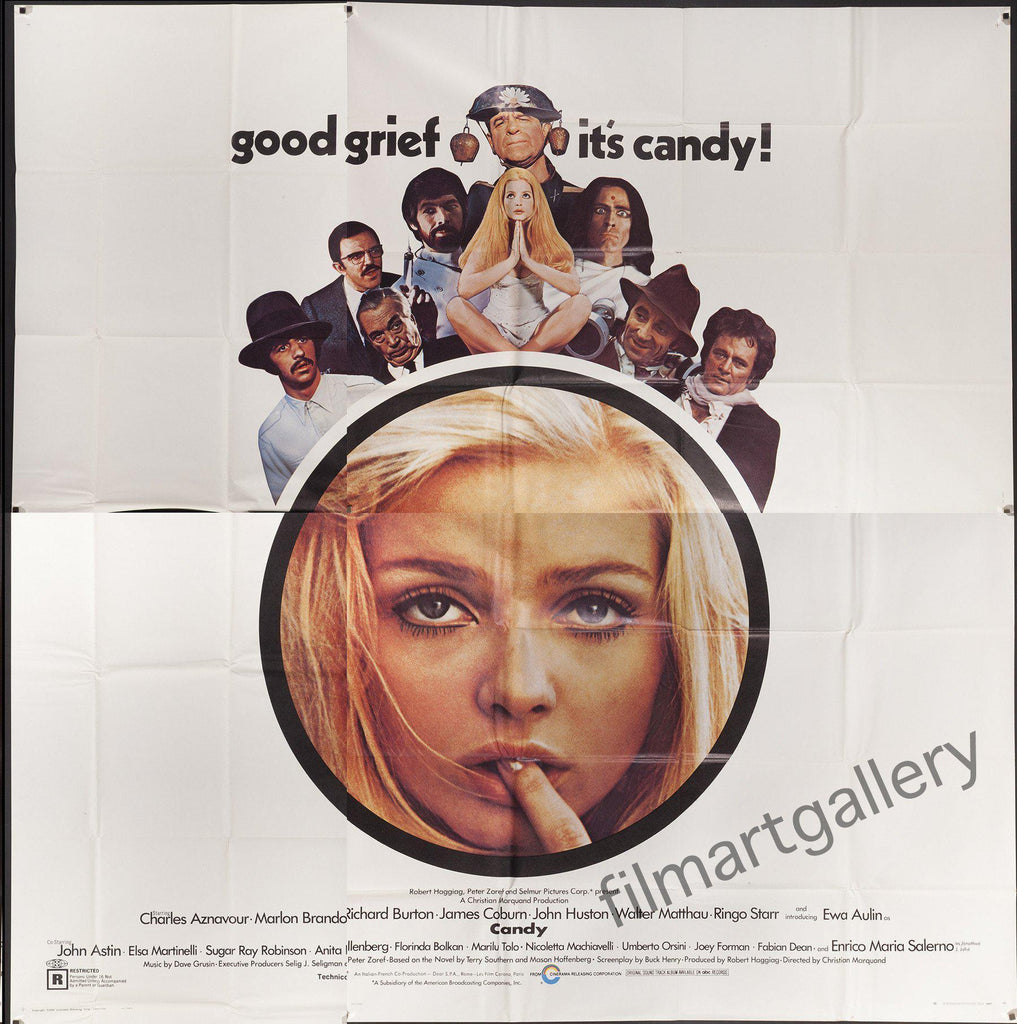 Candy Movie Poster 1968 6 Sheet (81x81)