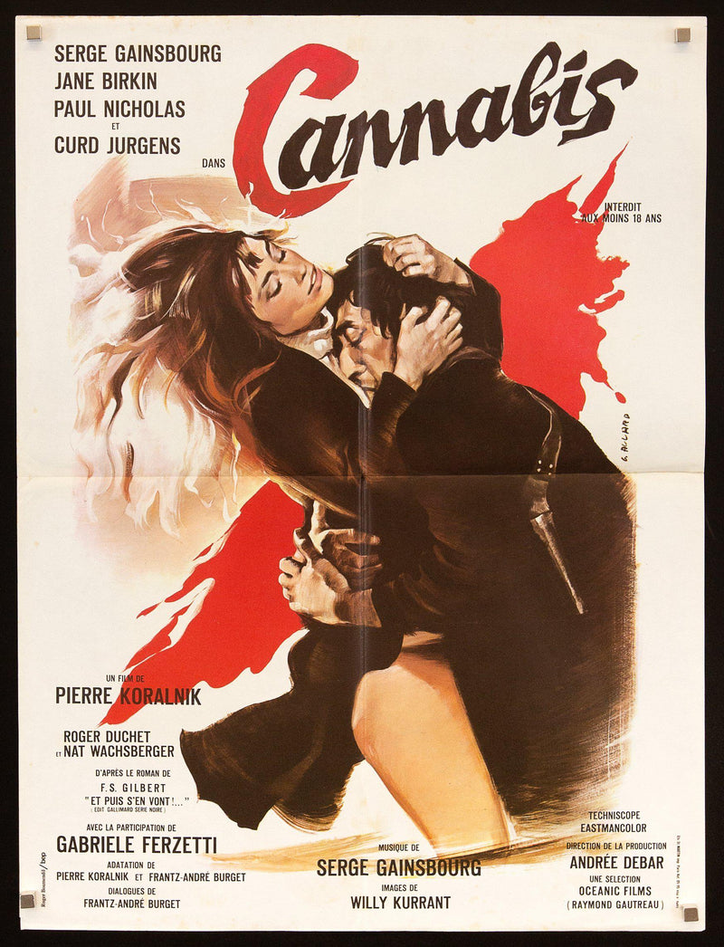 Cannabis French small (23x32) Original Vintage Movie Poster