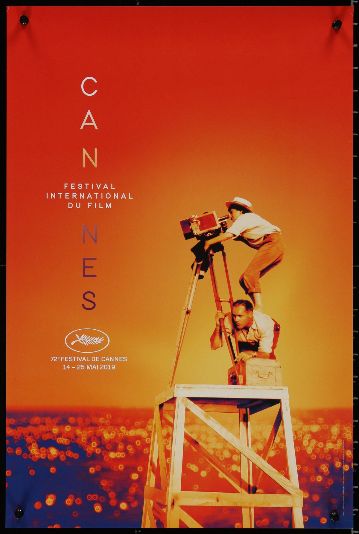 Cannes Film Festival 2019 Original Vintage Movie Poster