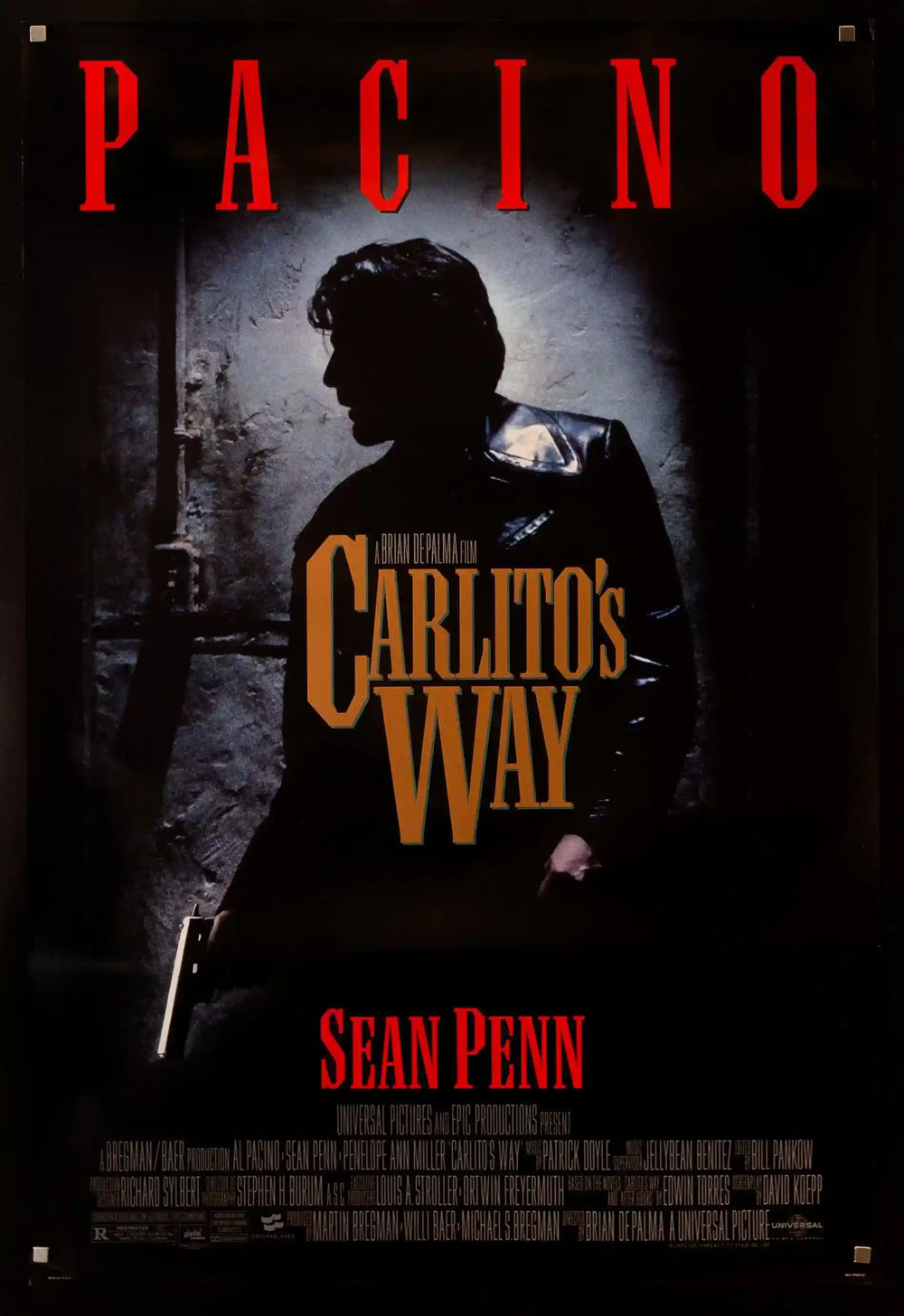 Carlito's Way Original Vintage Movie Poster