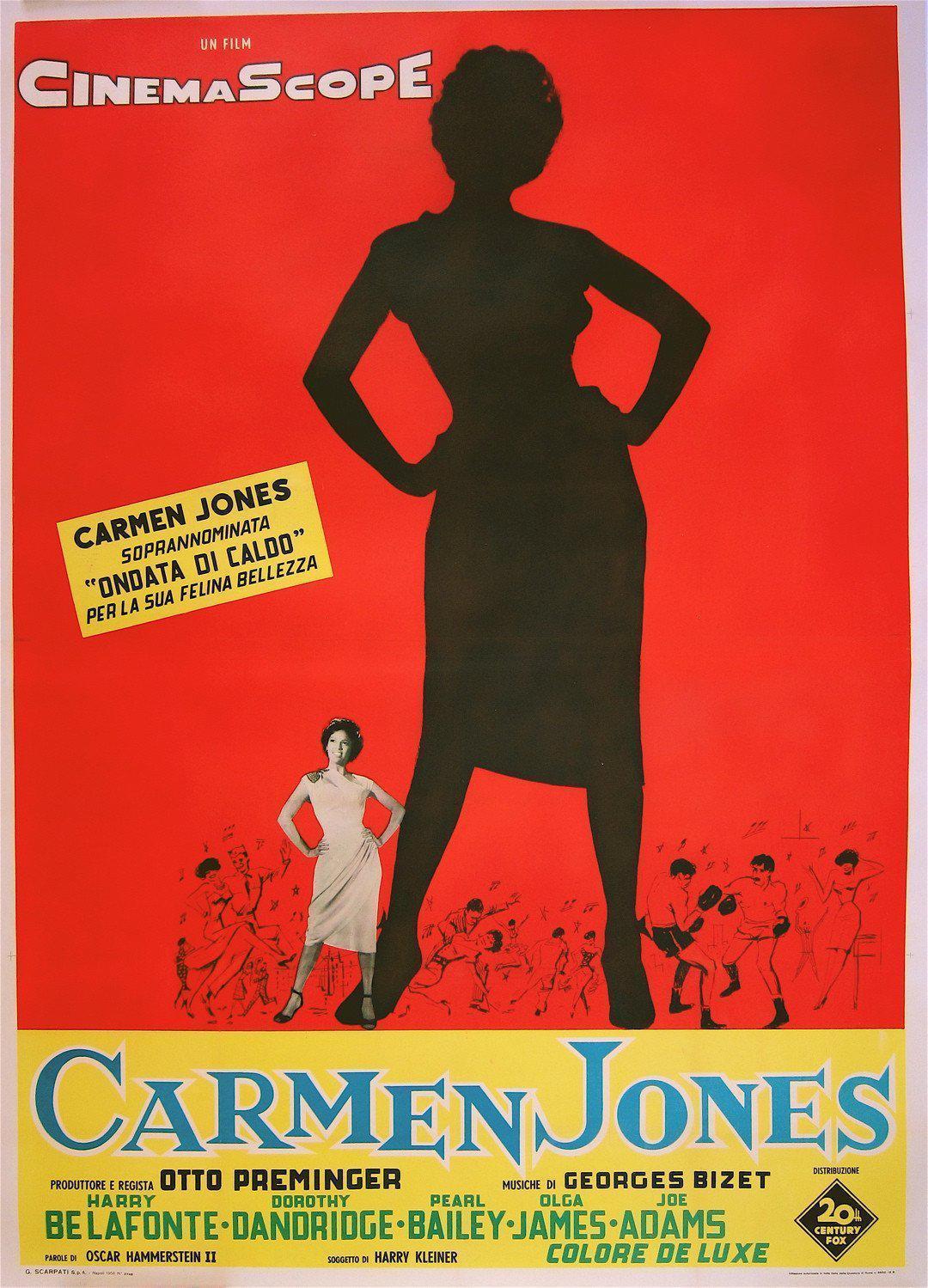 Carmen Jones Original Vintage Movie Poster