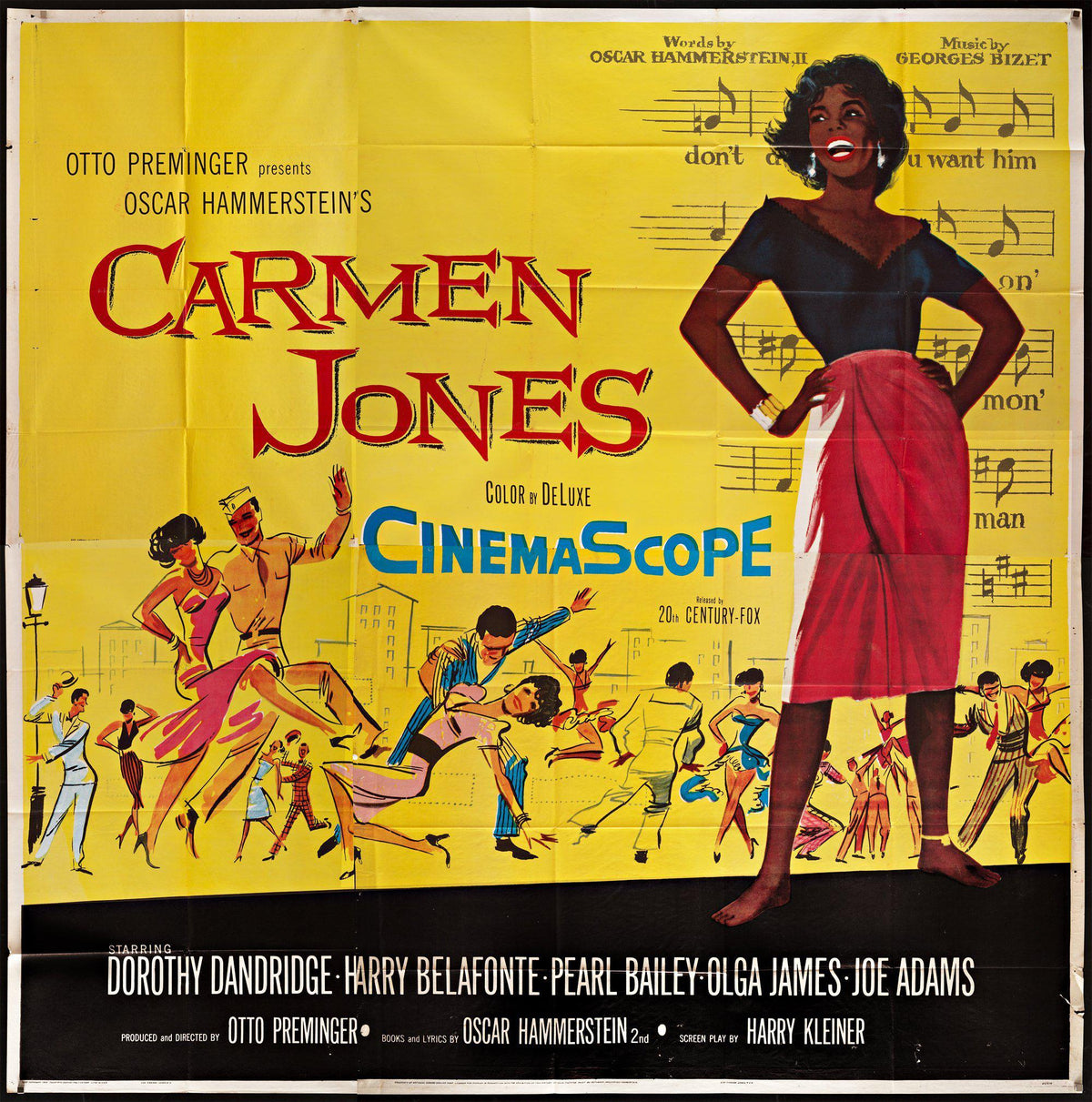 Carmen Jones Original Vintage Movie Poster