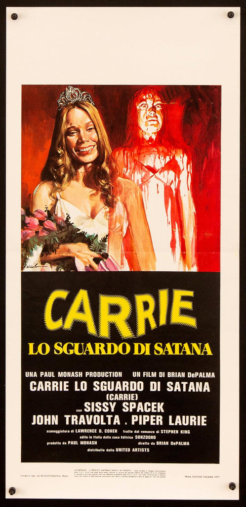 Carrie Italian Locandina (13x28) Original Vintage Movie Poster