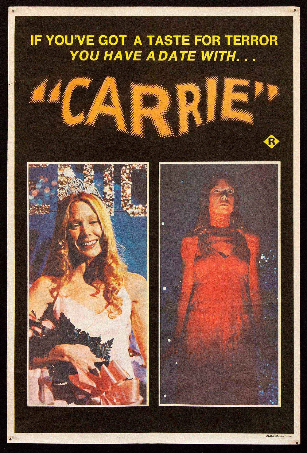 Carrie Original Vintage Movie Poster