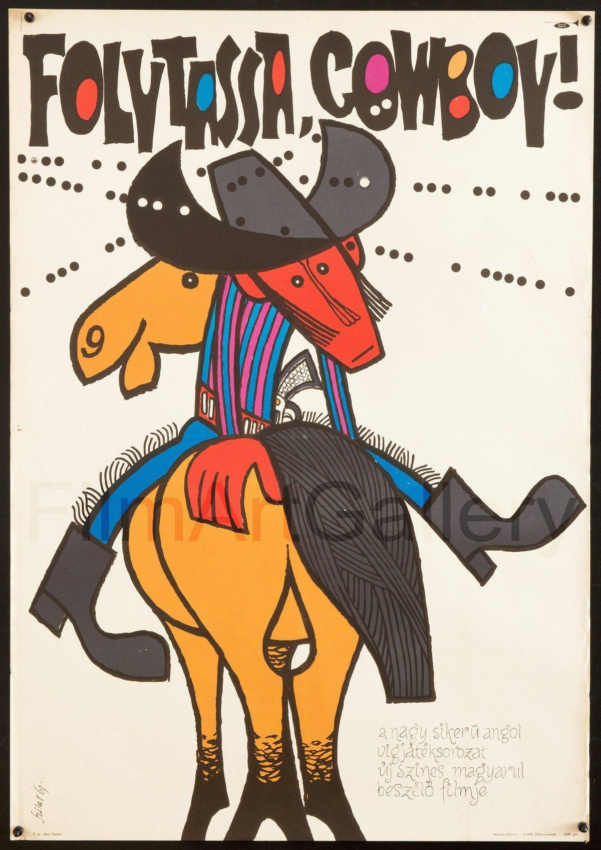 Carry On Cowboy Original Vintage Movie Poster