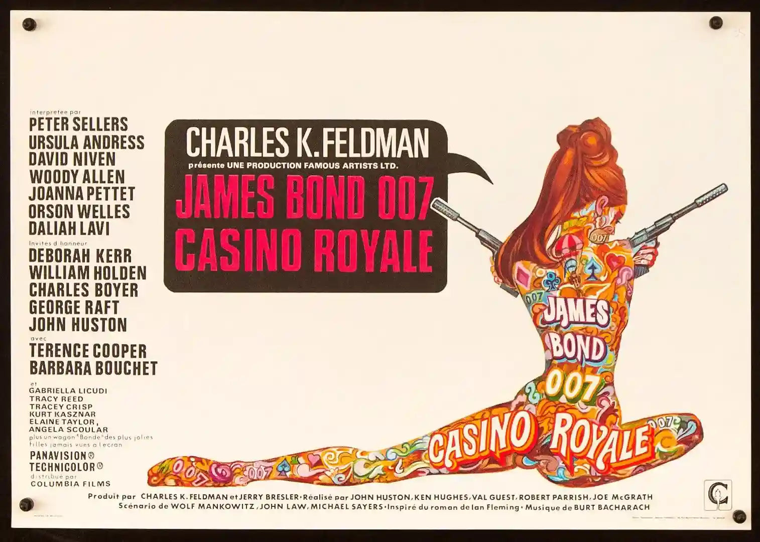 open lace back dress Casino Royale Movie Poster 1967 Belgian (14x22)