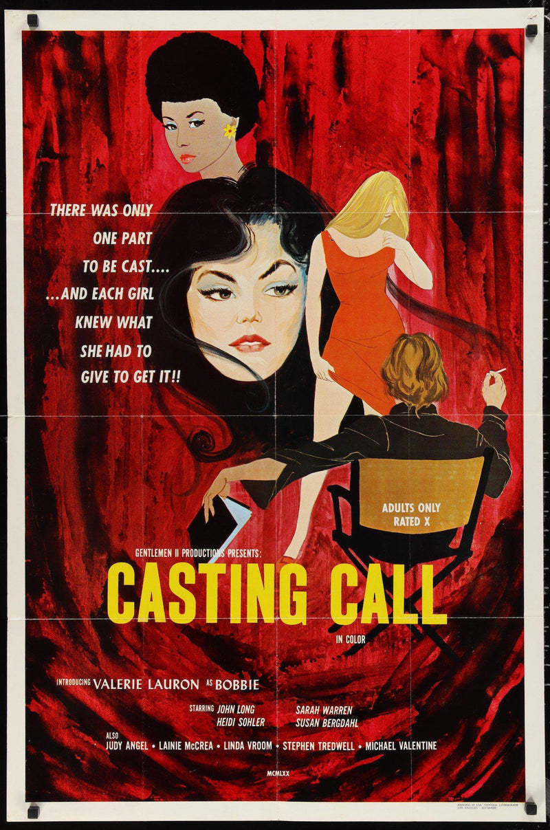 Casting Call 1 Sheet (27x41) Original Vintage Movie Poster