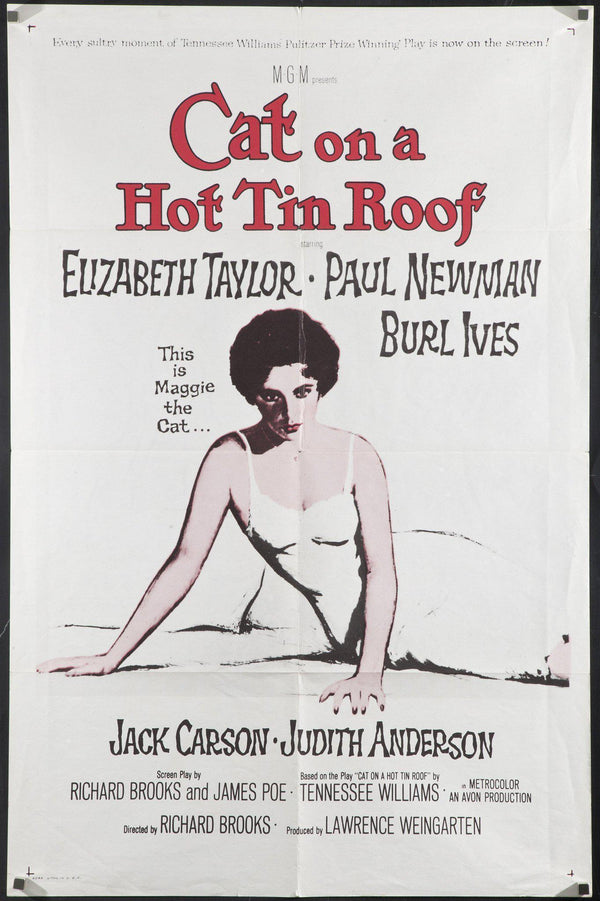 Cat on a Hot Tin Roof Movie Poster 1966 RI 1 Sheet (27x41)