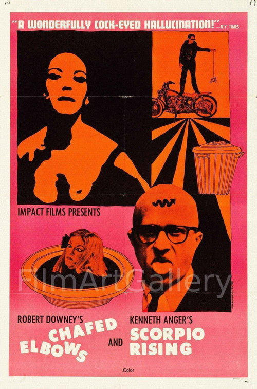 Chafed Elbows & Scorpio Rising Original Vintage Movie Poster