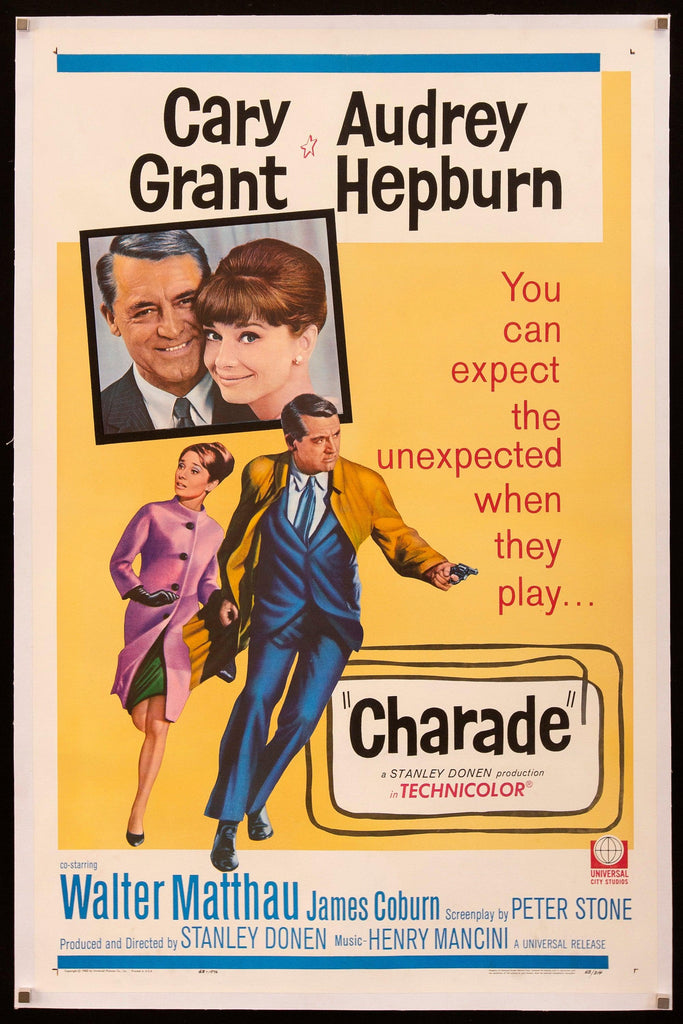 Charade Original Vintage Movie Poster