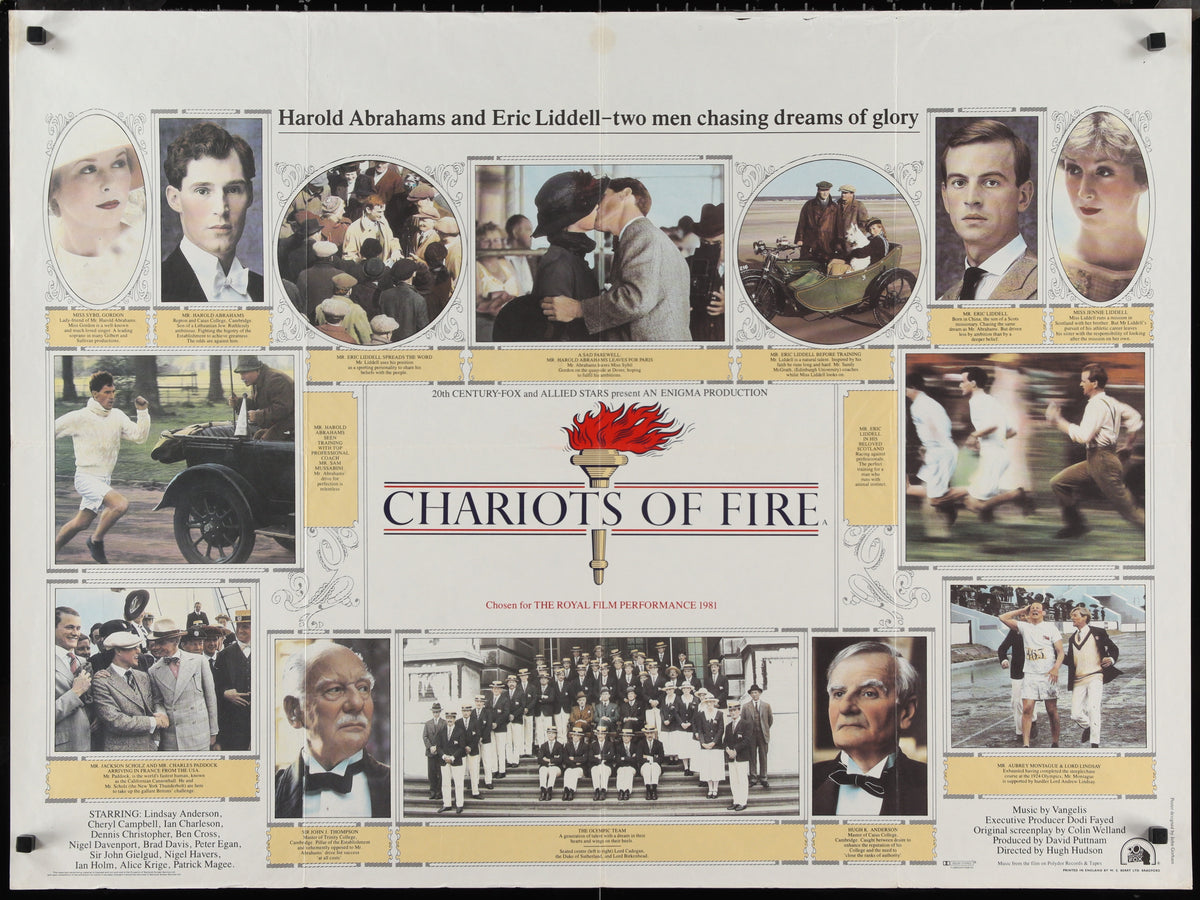 Chariots of Fire Original Vintage Movie Poster