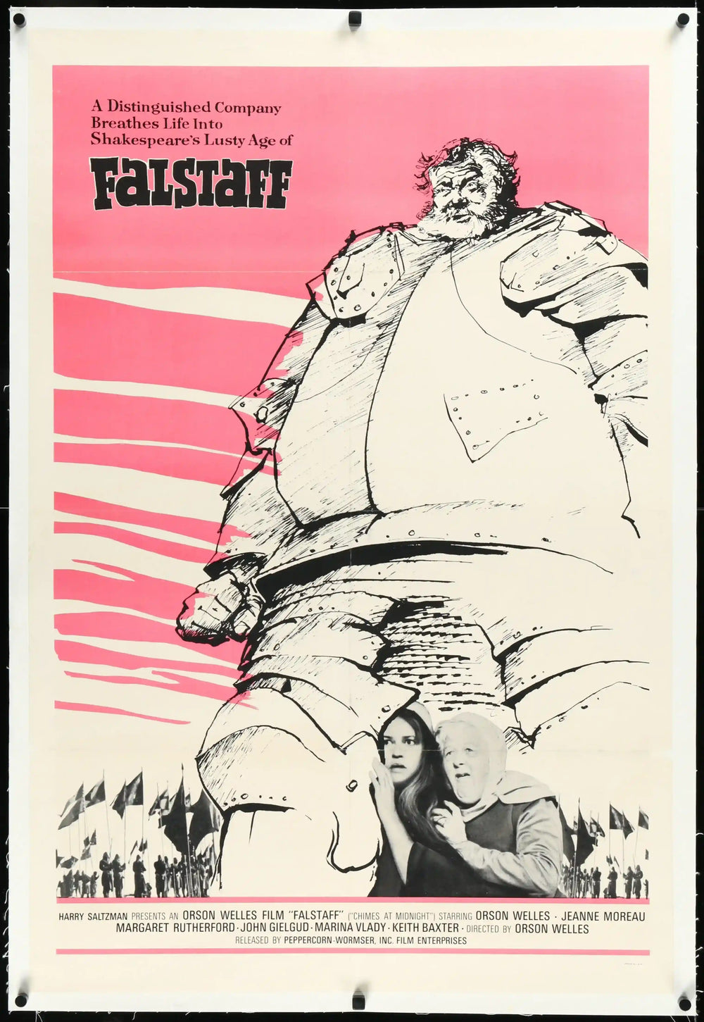 Chimes at Midnight (Falstaff) Original Vintage Movie Poster