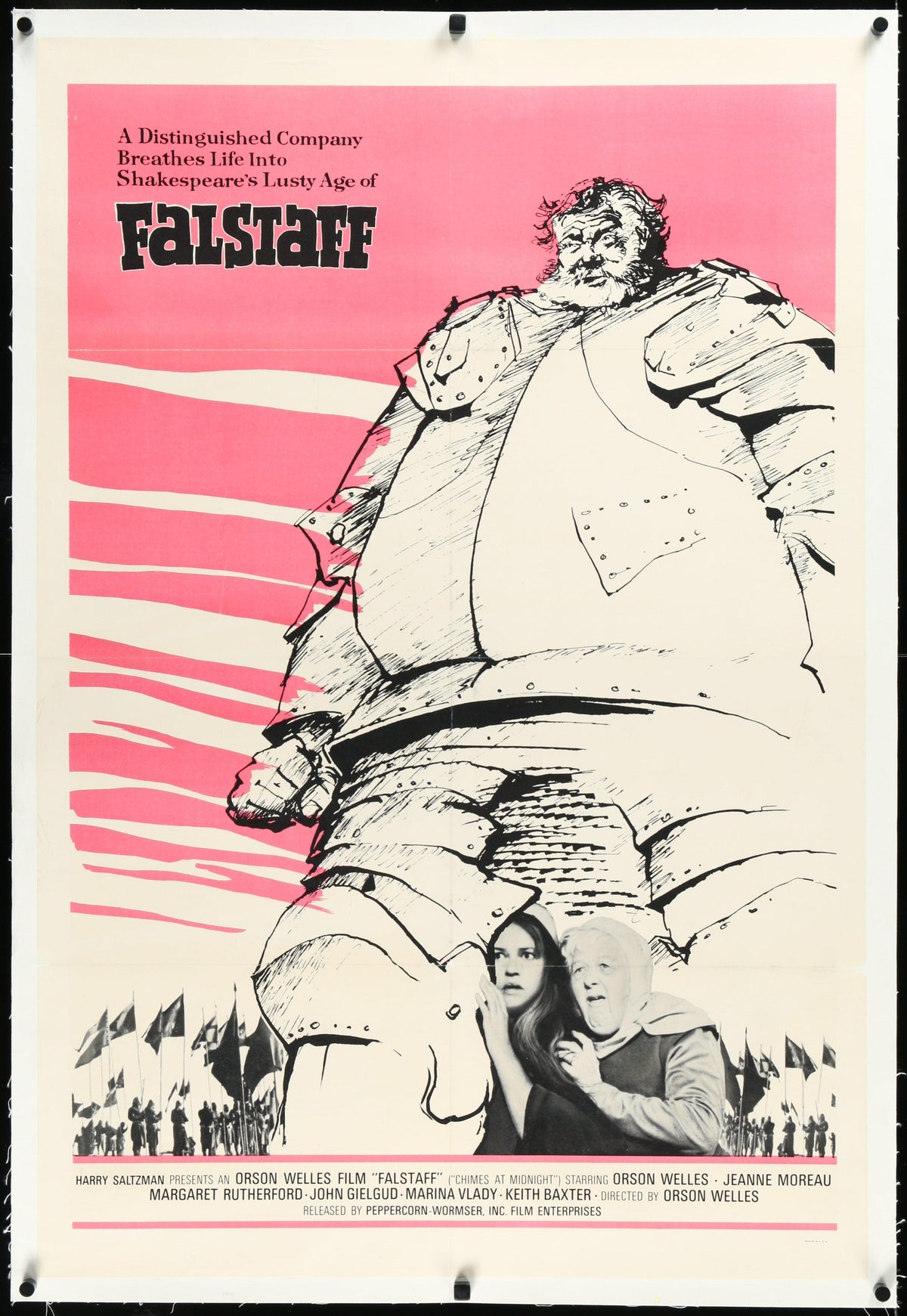 Chimes at Midnight (Falstaff) Original Vintage Movie Poster