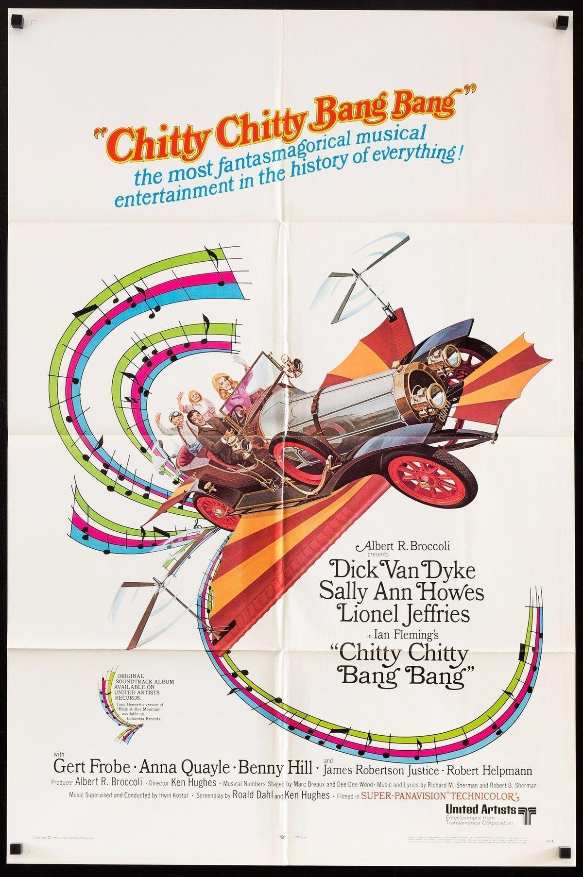 Chitty Chitty Bang Bang Original Vintage Movie Poster
