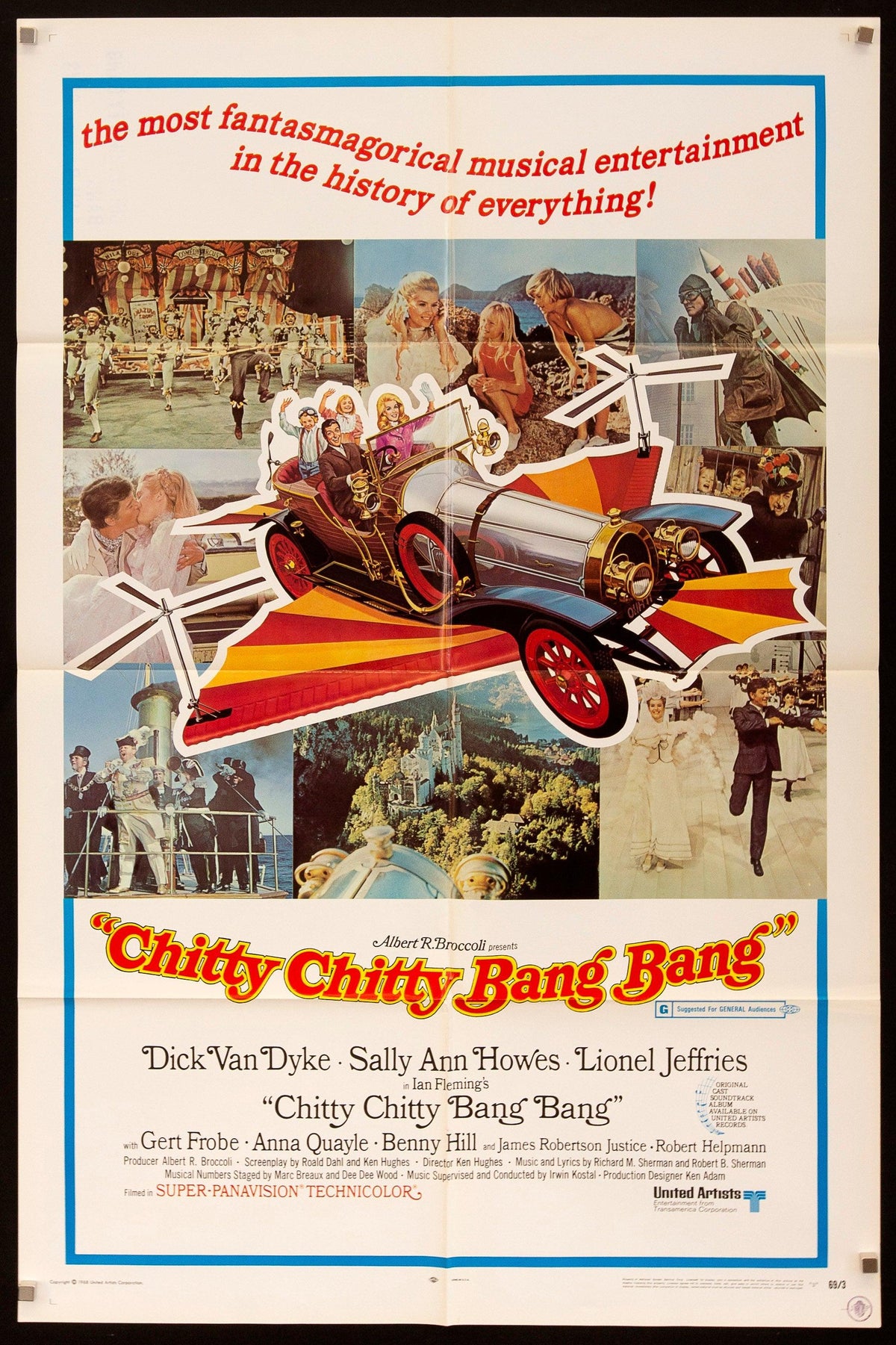 Chitty Chitty Bang Bang Original Vintage Movie Poster