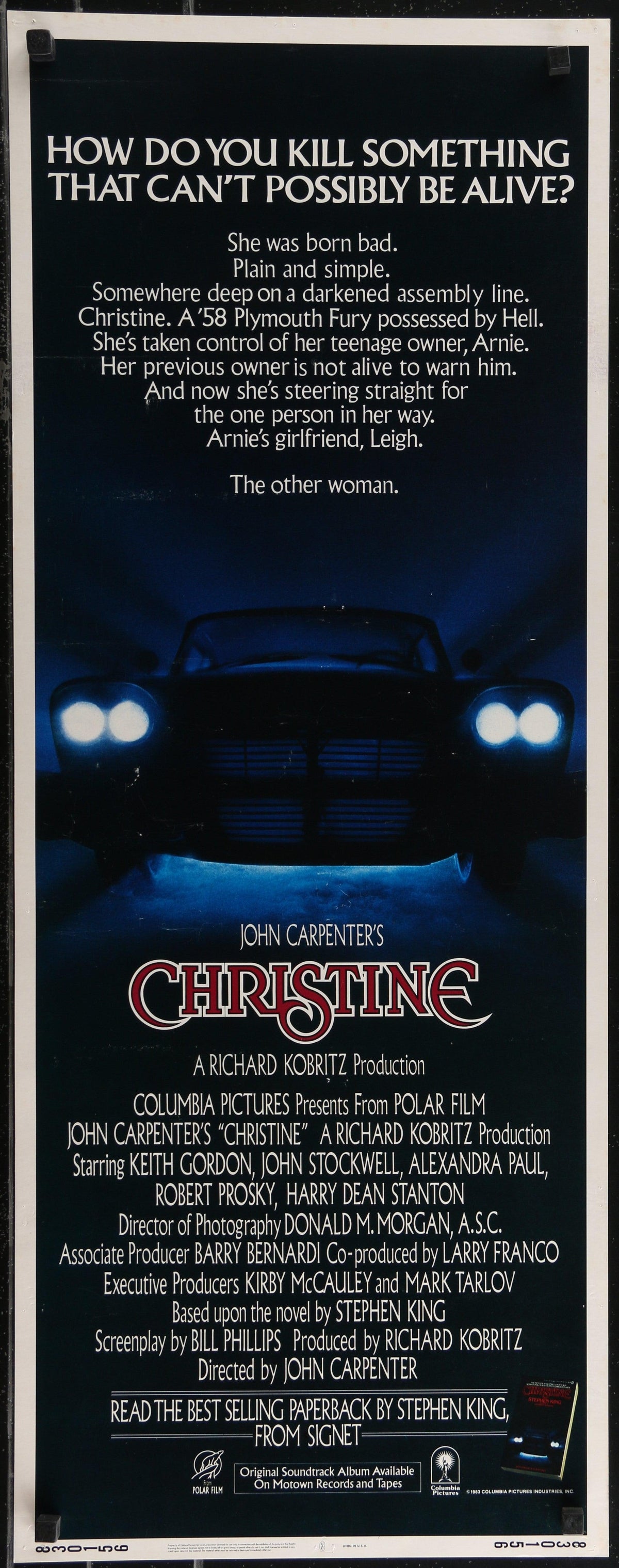 Christine Original Vintage Movie Poster